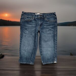 Old Navy Low Rise Capri Skimmer Jeans 4 (29x14.5) Blue Denim Stretch Womens